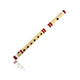 Autentico flauto indiano realizzato a mano in legno di bambù, 74 cm, in chiave di Si, strumento musicale tradizionale artigianale ...