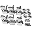 AYUBOUSA 3x3 Guitar Semi-closed Tuners 3R3L String Tuning Pegs Keys Machine Heads Set for Epiphone Les Paul Style Electric Guitar ...