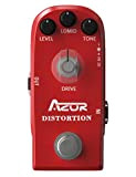 AZOR Vintage Distortion pedale effetto chitarra con True Bypass Classic pedale elettronico in lega di alluminio rosso