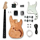 Bass Guitar Kit With All Accessories Maple Bass Guitar Neck 21 Frets Electric Bass Guitar Unfinished Project Diy Guitar Parts