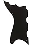 Battipenna per chitarra Silvertone 1445 Kay Speed Demon Airline Style, 3 strati di colore nero.