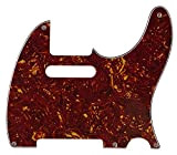 Battipenna personalizzato per chitarra, per USA/Mexican Fender Esquire Telecaster, a 5 fori (4 strati rosso tartaruga)