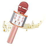 Bearbro Microfono Karaoke Bluetooth con Altoparlante,Portatile KTV Karaoke Player per Cantare, Funzione Eco, per Adulti e Bambini Compatibile con Android/PC ...
