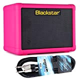 Blackstar Fly 3 - Mini amplificatore per chitarra, colore: Rosa fluo + cavo Keepdrum