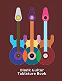Blank Guitar Tablature Book: Stave Paper Tablature Notation Music Book Journal Manuscript Paper Blank Sheet Music Composition Notebook Wide Large ...