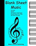 Blank Sheet Music: 10 Staves, Piano with No Clefs, Double-Sided Paper, 50 Pages Long