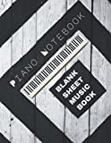 Blank Sheet Piano Book for musicians: Classy MAZE SoftCover | Composition and Notation Manuscript Staff Book | Staves Per Paper ...