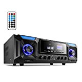 Bluetooth Audio amplificatore stereo Moukey 5.0 Audio Karaoke - 2 x 165 W Ricevitore Stereo USB, SD, FM, 2 Mics, ...