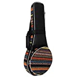 Borsa Mandolino Gig Bag Mandolino Custodia Stile di Design etnico Custodia morbida per mandolino Adatto per la maggior parte di ...
