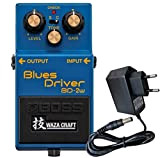 Boss BD-2W Blues Driver Waza Craft Edition + alimentatore di rete Keepdrum 9 V