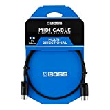 BOSS BMIDI-PB1 – 1ft/30cm length – Space-saving MIDI cable with multi-directional connectors, perfect for pedalboards and all MIDI applications