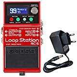 Boss RC-5 Looper Pedal - Dispositivo a pedale + alimentatore Keepdrum da 9 V