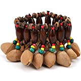 Bracciale a tamburo africano, campane a mano fatte a mano Bracciale tribale africano Forniture per percussioni
