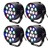 Btuty Luce da Palcoscenico a LED Lampada RGBW PAR Lights 12pcs LED 12W Sound-attivato Auto DMX512 Disco Light per DJ ...
