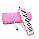 Btuty Melodica 32 tasti pianoforte stile tastiera Harmonica organo a bocca con boccaglio panno di pulizia custodia per il trasporto ...