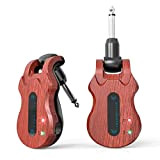 Btuty Sistema di chitarra wireless Audio trasmettitore per chitarra digitale Ricevitore Batteria ricaricabile integrata Portata di trasmissione di 100 piedi