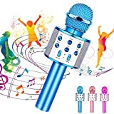 BukyTom Microfono Karaoke Bluetooth per Bambini Microfoni Karaoke Wireless Altoparlante Cambia Voce Portatile Karaoke Player Festa di Famiglia Giocattolo Compatibile ...