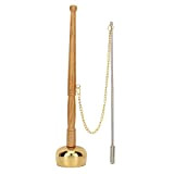 Campana a mano Bell Campane per meditazione e preghiera Buddismo Manico in legno Scrittura a campana per canto in ottone ...