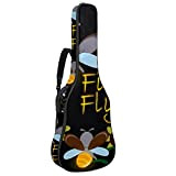 Carino Cartoon Firefly borsa per chitarra impermeabile Oxford panno custodia per chitarra borsa da concerto con tracolla regolabile