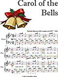 Carol of the Bells Elementary Piano Sheet Music with Colored Notes (English Edition)