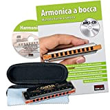 CASCHA HH 1610 Armonica a bocca professionale Blues in C major - armonica incl. scuola