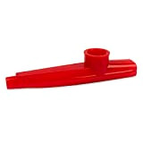 CASCHA Kazoo Rosso, in materiale durevole: plastica, strumento d'effetto per divertirsi mentre si fa musica