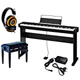 CASIO CDP-S110 Piano Digitale 88 Tasti Pesati, stand originale, panchetta e cuffia MusicalStore2005®, alimentatore e pedale