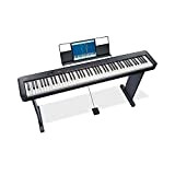 Casio CDP-S110BKC5 Fully Weighted Hammer Action Digital Piano, Nero & tand CS-46 per serie CDP-S