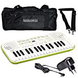 Casio SA-50 Mini Tastiera 32 tasti bianca con borsa e alimentatore per scuola By MusicalStore2005®