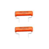 CDE Sprague Orange Drop Condensatori Tono Treble Bleed Polipropilene .001uF 717P 102H 900V per Chitarra/Basso, Piede Corto (Set di 2）