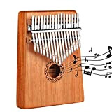 CHENTAOMAYAN 17 Chiavi Kalimba Thumb Piano in Legno di Mogano Carimba Corpo dello Strumento Musicale for Principianti Finger Piano con ...