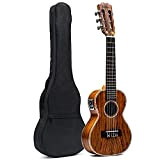 Chitarra ukulele con legno di acacia artigianale EQ