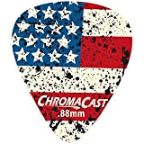 Chromacast cc-dp-usa-88 – 10PK bandierina Delrin plettri per chitarra.88 mm, heavy dura, 10 pezzi
