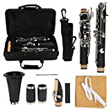 Clarinetto in Sib per strumenti musicali professionale per studenti per principianti di clarinetto(black)