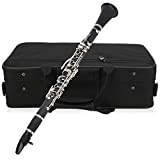 Clarinetto professionale Set Clarinetto chiave in Sib portatile per clarinettisti per bambini(black)