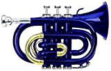 Classic Cantabile Brass TT-400 Tromba tascabile pocket Brass Sib ottone blu