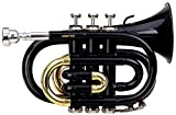 Classic Cantabile Brass TT-400 Tromba tascabile pocket Brass Sib ottone nera