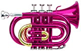 Classic Cantabile Brass TT-400 Tromba tascabile pocket Brass Sib ottone rosa