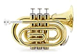 Classic Cantabile Brass TT-500 Tromba tascabile pocket Brass Sib ottone