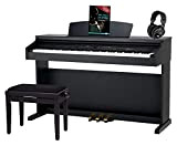 Classic Cantabile DP-50 SM Pianoforte digitale - 88 Tasti con tastiera pesata hammer action - Pianola musicale con USB, 32 ...
