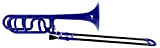 Classic Cantabile MardiBrass Tenore Trombone Sib/Fa in plastica blu