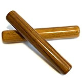 Claves in legno fatti a mano - Coppia di stick ritmici - Fair Traded