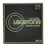 Cleartone 7610 - Corde acustiche in bronzo 80/20, extra leggere, 10-47