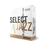 Confezione da 10 ance medie con taglio americano Rico Select Jazz per sassofono soprano, durezza 2