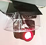 (Confezione da 8) Parapioggia trasparente impermeabile, scudo meteorologico, parapioggia, per testa mobile, luce a fascio mobile, utilizzo per prestazioni esterne ...