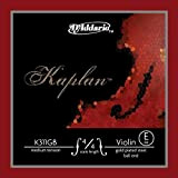 Corda singola MI D'Addario Kaplan per violino, placcatura in oro, con pallino finale, scala 4/4, tensione media