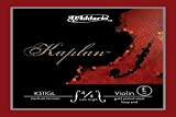 Corda Singola Mi d'Addario Kaplan per Violino, Placcatura in Oro, senza Pallino Finale, Scala 4/4, Tensione Media