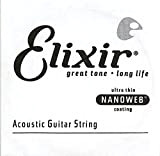 Corda singola per chitarra acustica bronzo 80/20 Elixir® Strings con rivestimento NANOWEB® (.024)