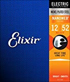 Corde per chitarra elettrica Elixir® Strings con rivestimento NANOWEB®, Heavy (.012-.052)