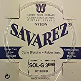 Corde Savarez per chitarra classica Traditional Concert 523B singole - G3 basso - adatte alla 520B